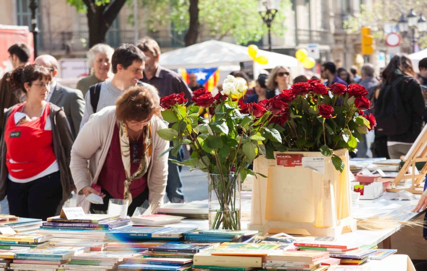 Fête de la Sant Jordi à Barcelone