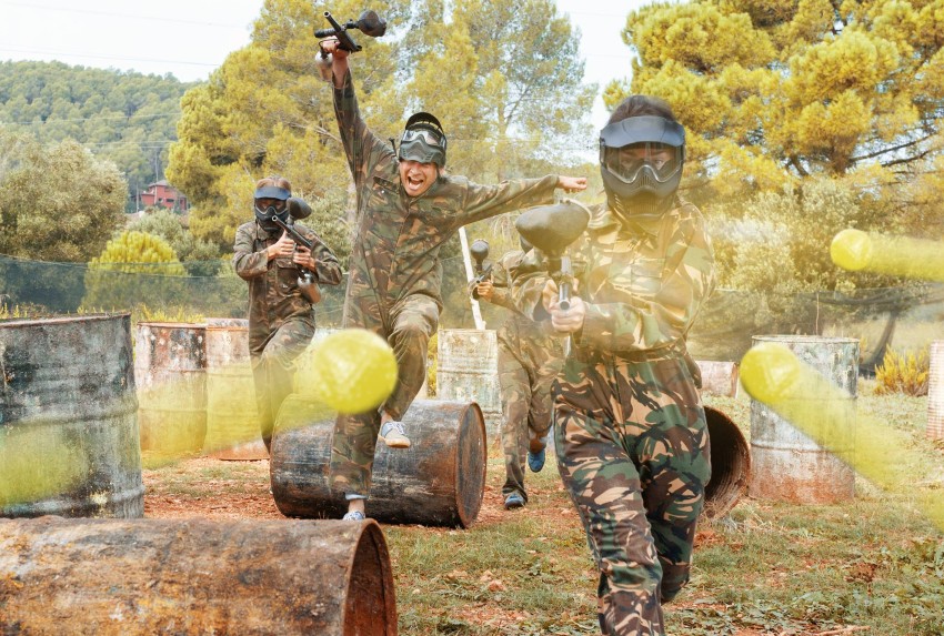 Un après-midi paintball entre filles à Barcelone