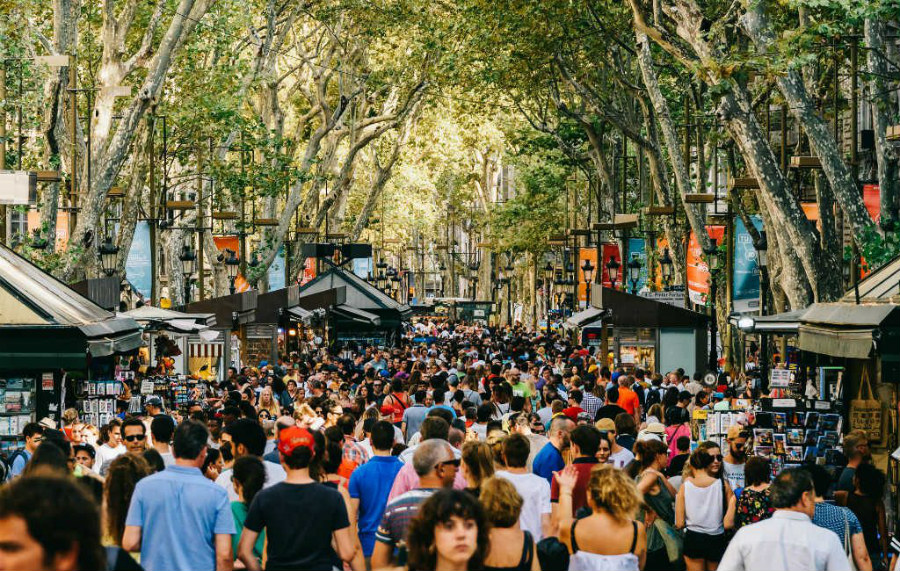 La Rambla lors de votre EVJF Barcelone